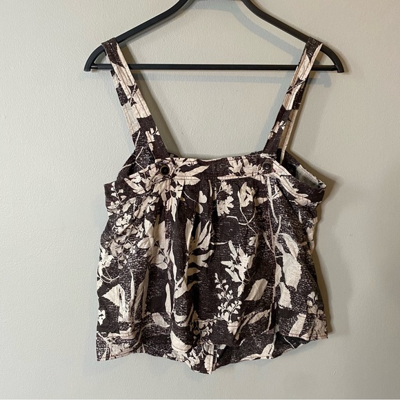 Anthropologie HD in Paris Laurel Tank Linen Cotton Size 12 - Picture 8 of 8